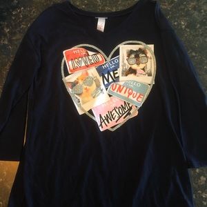 Justice black long sleeve